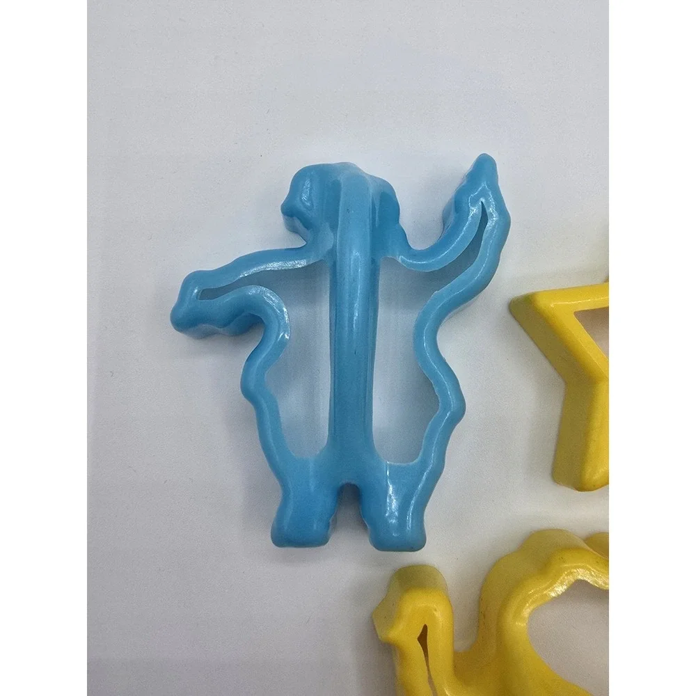 Vintage Lot of 3 HUTZLER Plastic Cookie‎ Cutters Santa Star Turkey